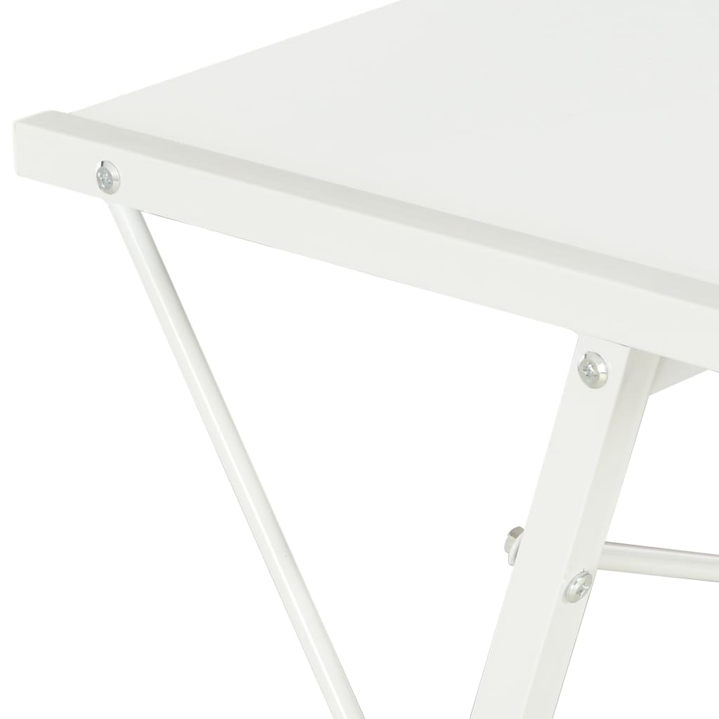 Scrivania Con Ripiano Bianca 116x50x93 cm