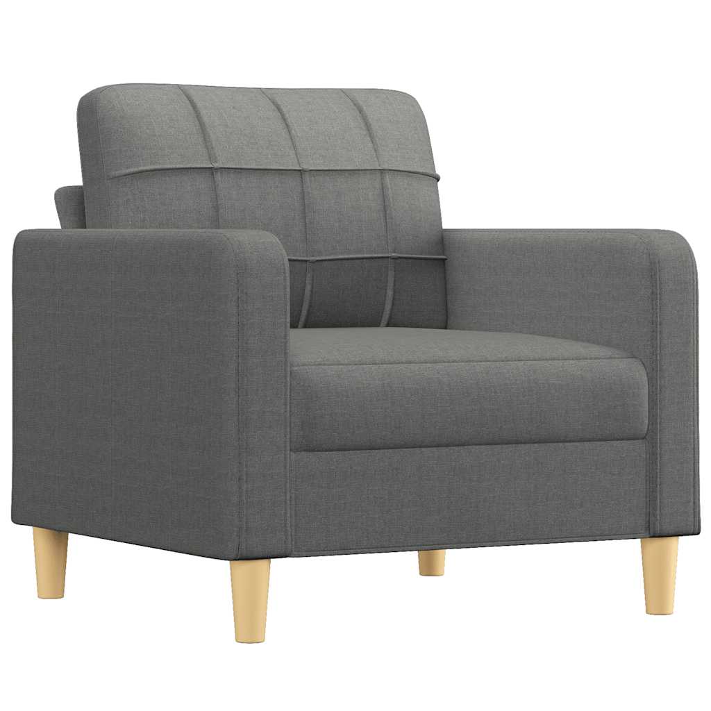 Poltrona Grigio Scuro 60 Cm In Tessuto
