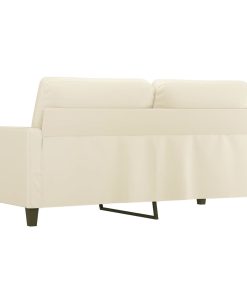 Divano A 2 Posti Crema 140 Cm In Similpelle