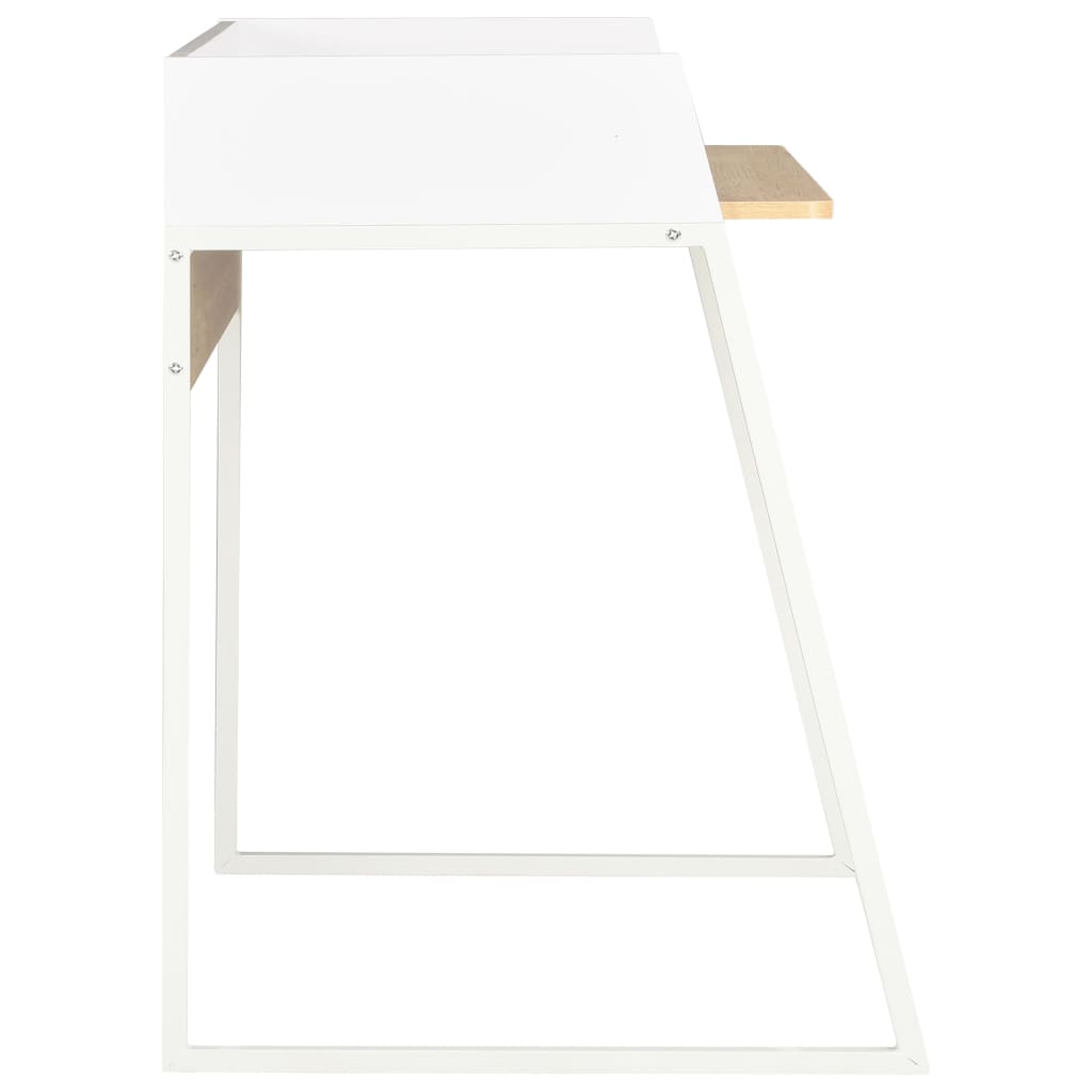 Scrivania Bianca E Rovere 90x60x88 cm - Image 3