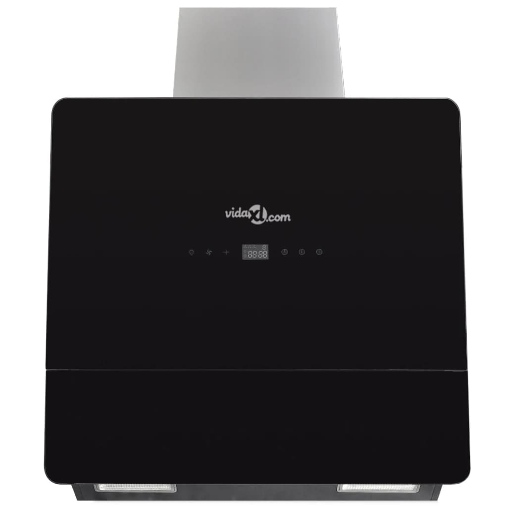 Cappa In Vetro Temperato Con Display 600 Mm Nera