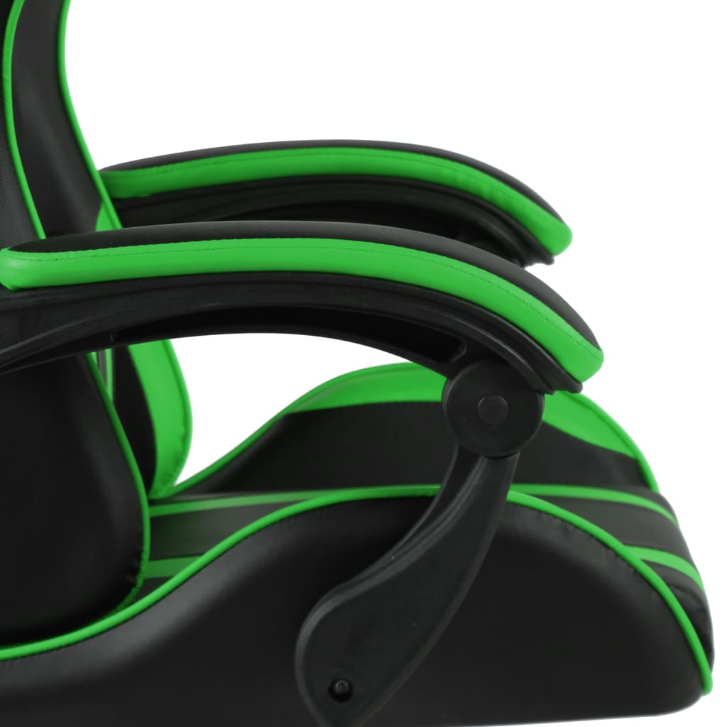 Sedia Da Gaming Nero E Verde In Similpelle - Image 5