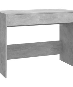 Scrivania Grigio Cemento 101x50x76,5 Cm In Truciolato