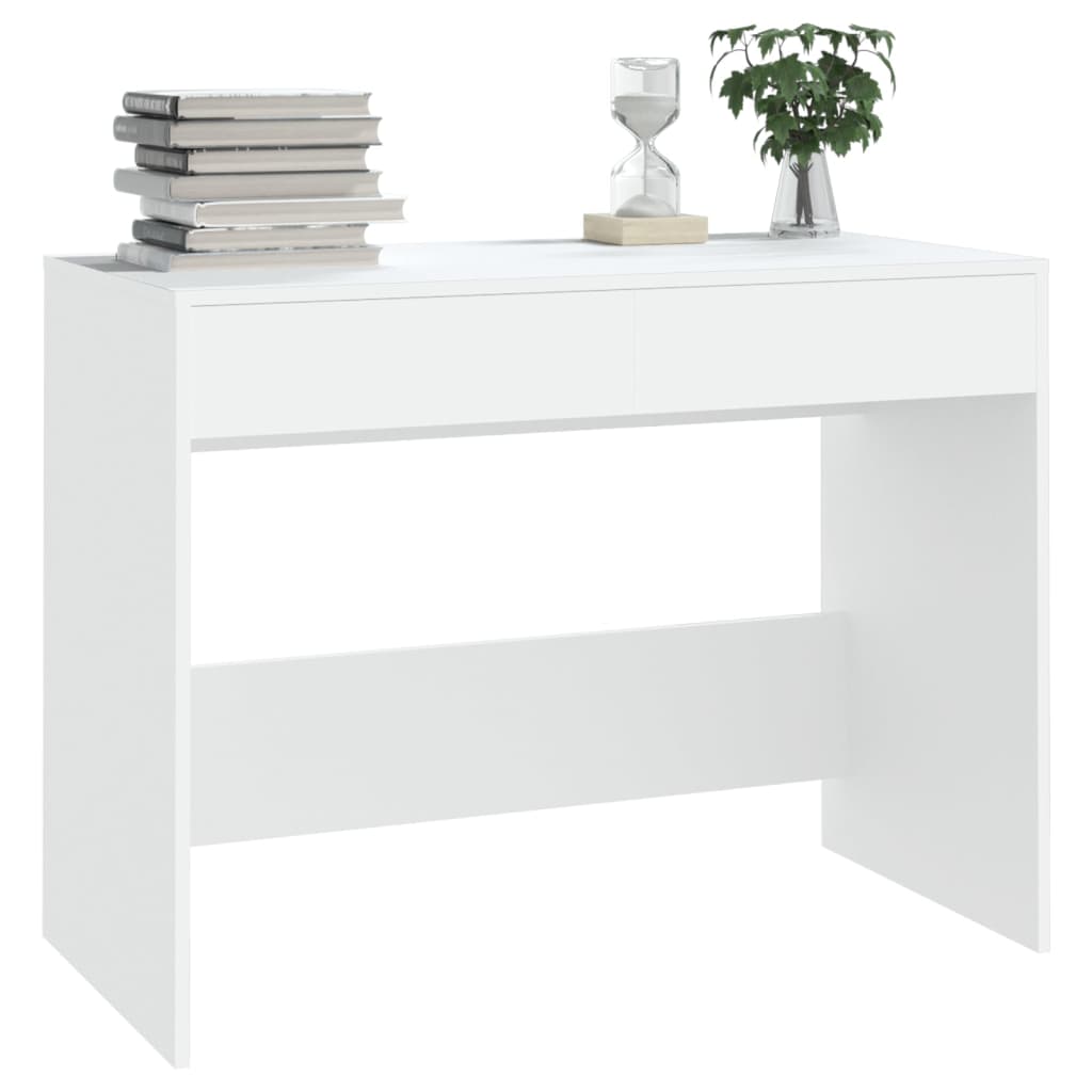Scrivania Bianca 101x50x76,5 Cm In Truciolato - Image 4