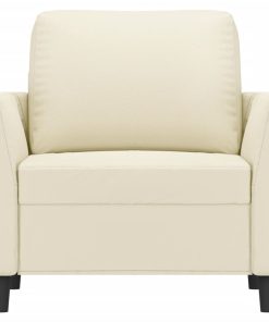 Poltrona Crema 60 Cm In Similpelle