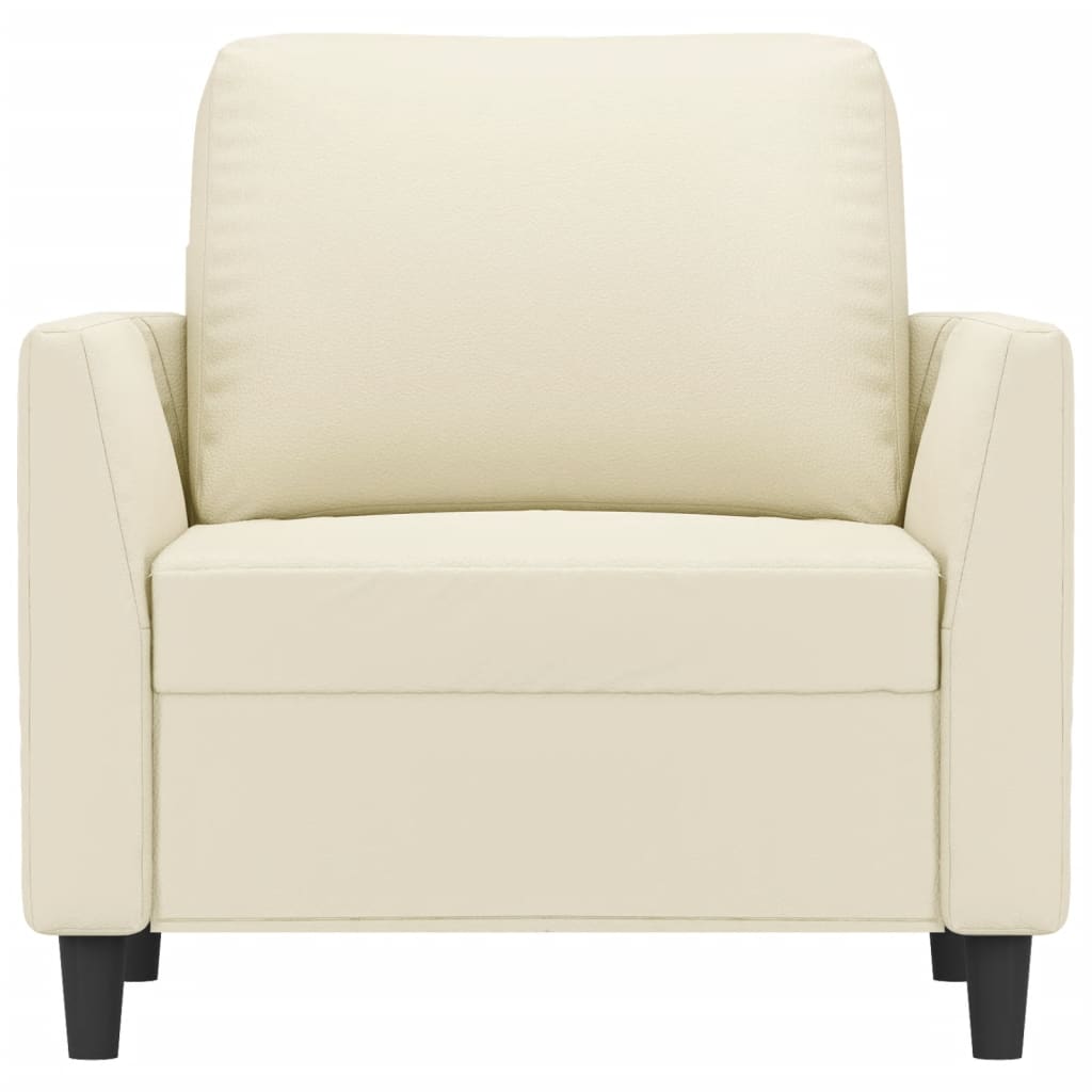 Poltrona Crema 60 Cm In Similpelle