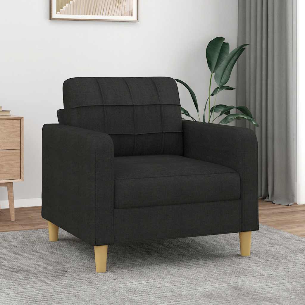 Poltrona Nera 60 Cm In Tessuto - Image 5