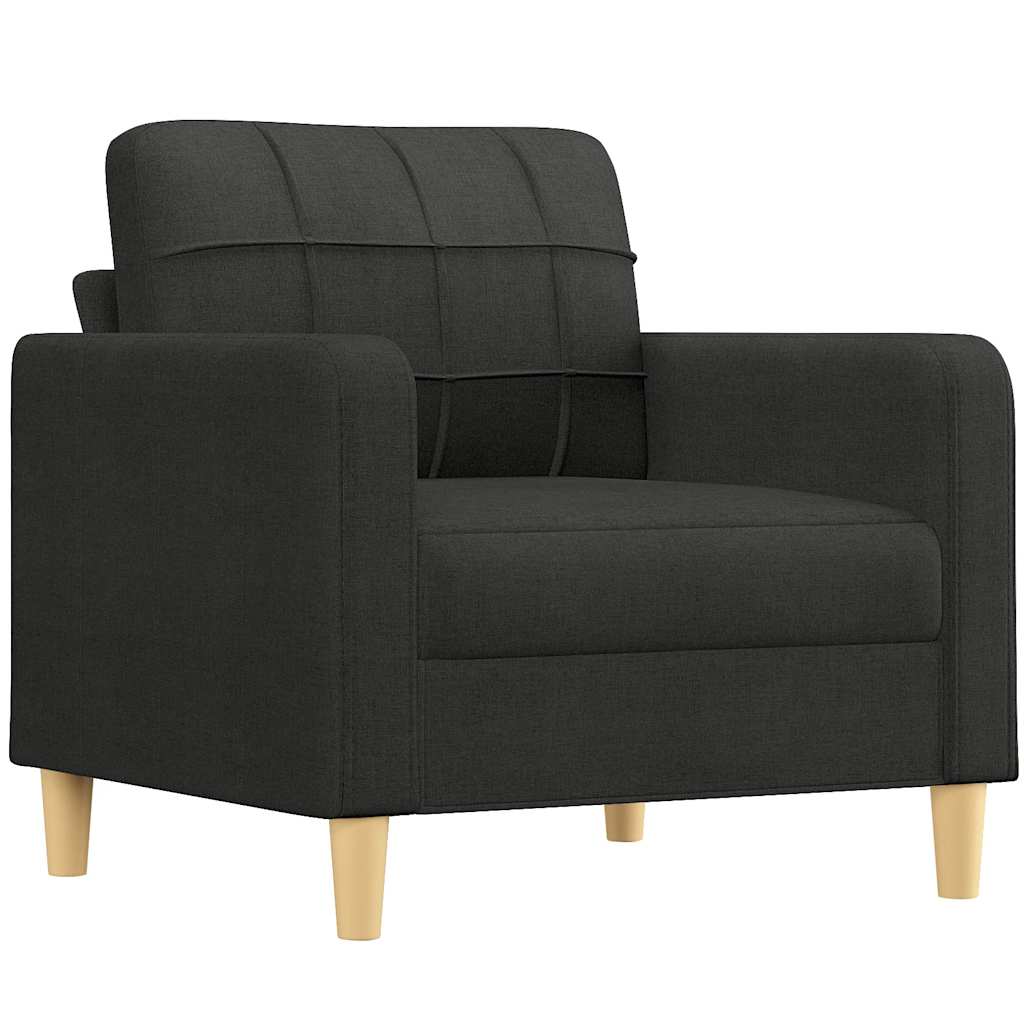 Poltrona Nera 60 Cm In Tessuto - Image 2