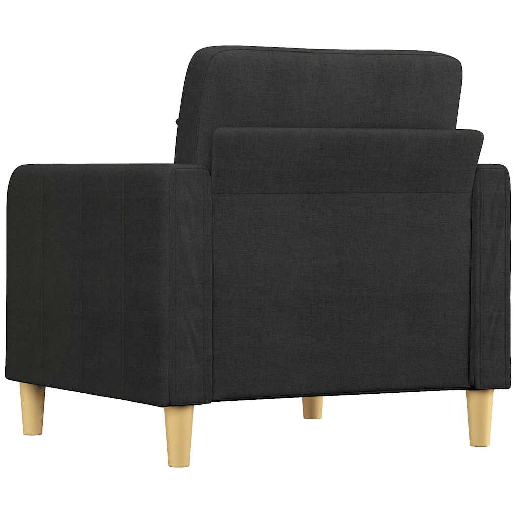 Poltrona Nera 60 Cm In Tessuto - Image 3