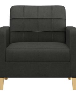 Poltrona Nera 60 Cm In Tessuto
