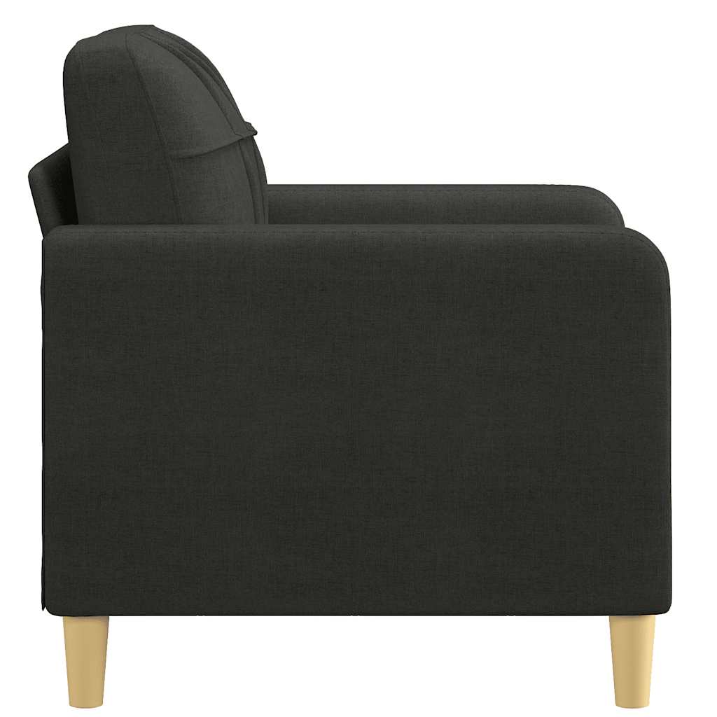 Poltrona Nera 60 Cm In Tessuto - Image 4
