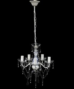 Lampadario Con 5 Lampadine Trasparente