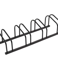Portabici Per 4 Biciclette Acciaio Nero