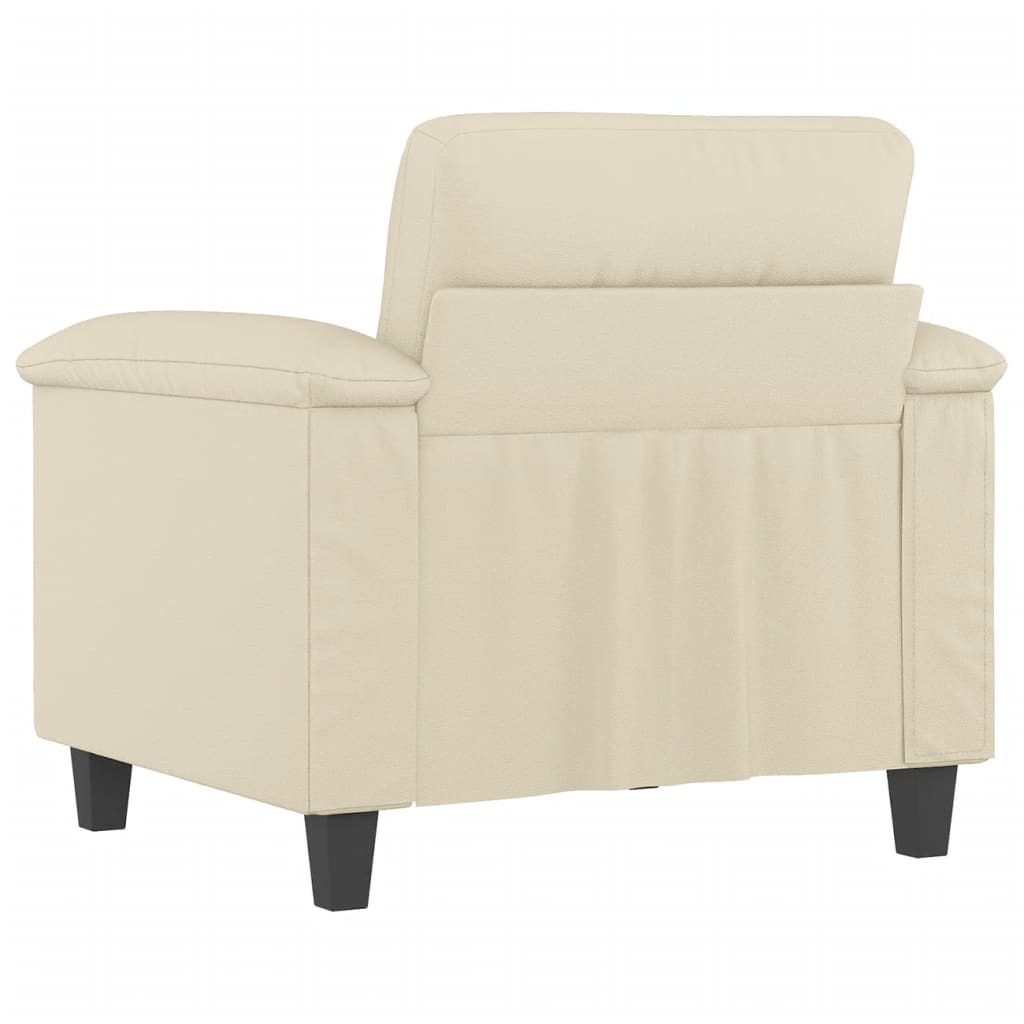 Poltrona Crema 60 Cm In Similpelle - Image 3