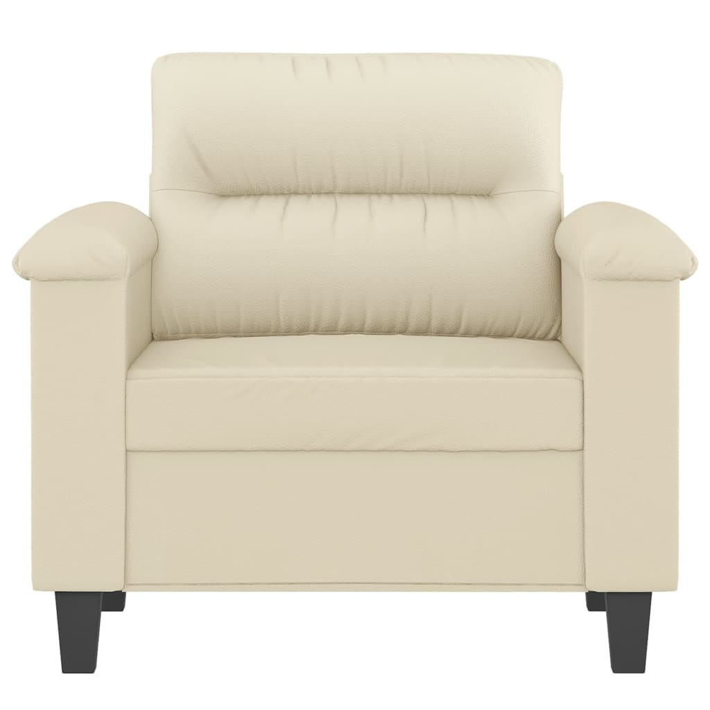 Poltrona Crema 60 Cm In Similpelle