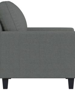 Poltrona Grigio Scuro 60 Cm In Tessuto