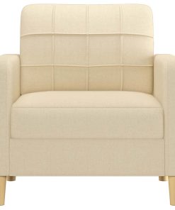 Poltrona Crema 60 Cm In Tessuto