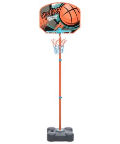 Set Gioco Da Basket Portatile Regolabile 109-141 cm
