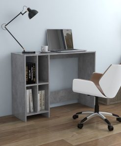 Scrivania Portatile Grigio Cemento 102,5x35x75 Cm Multistrato
