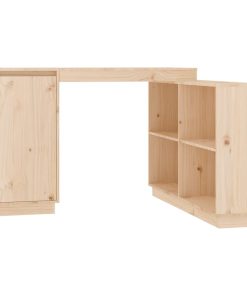 Scrivania 110x50x75 Cm In Legno Massello Di Pino