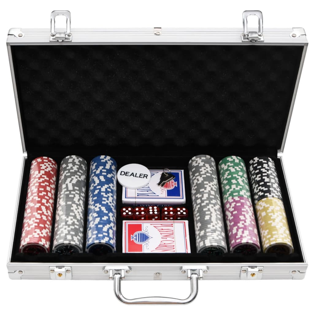 Set Di Fiches Da Poker 300 Pz 11,5 G