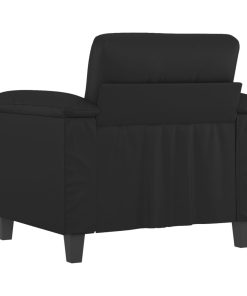 Poltrona Nera 60 Cm In Similpelle