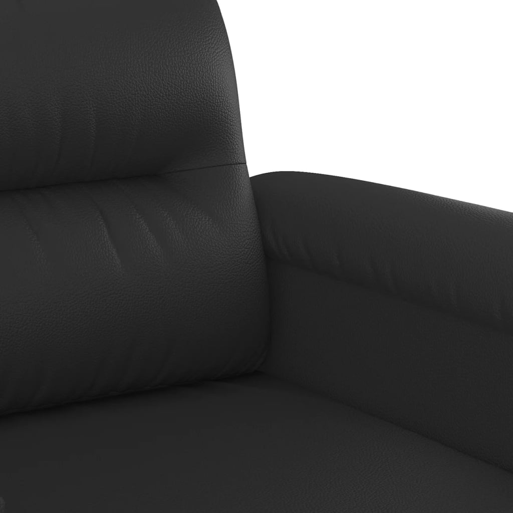 Poltrona Nera 60 Cm In Similpelle - Image 3