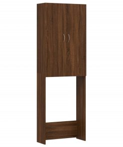 Mobile Per Lavatrice Rovere Marrone 64x25,5x190 cm