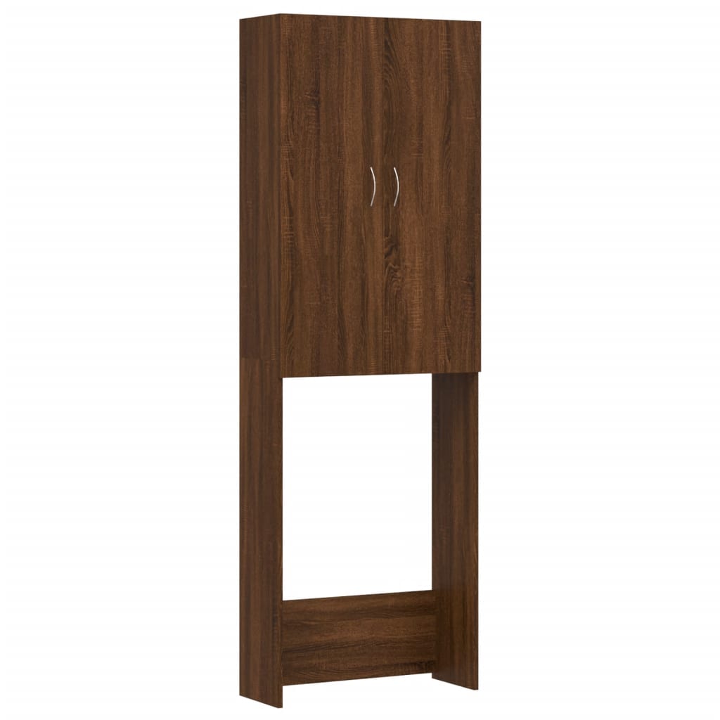 Mobile Per Lavatrice Rovere Marrone 64x25,5x190 cm