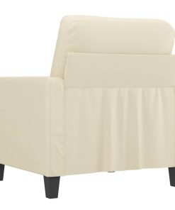 Poltrona Crema 60 Cm In Similpelle