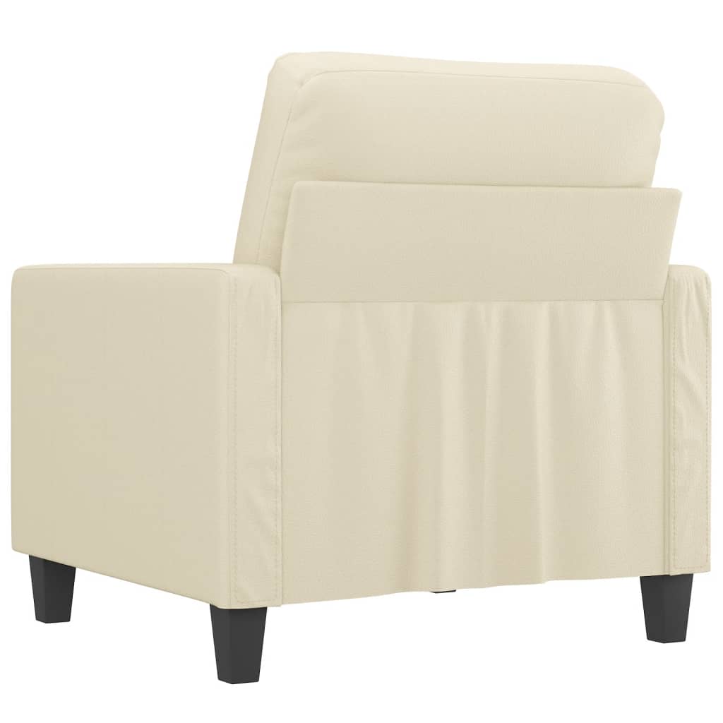 Poltrona Crema 60 Cm In Similpelle