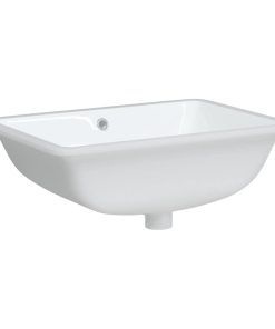 Lavandino Da Bagno Bianco 55,5x37,5x19 Cm Rettangolare Ceramica