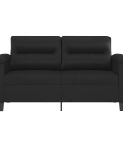 Divano A 2 Posti Nero 120 Cm In Similpelle