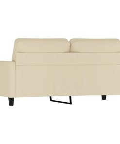 Divano A 2 Posti Crema 140 Cm In Tessuto