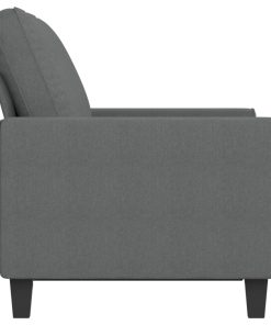 Divano A 2 Posti Grigio Scuro 120 Cm In Tessuto