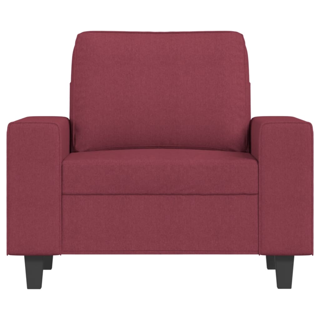 Poltrona Rosso Vino 60 Cm In Tessuto