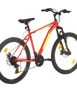 Mountain Bike 21 Speed 27,5" Ruote 42 Cm Rosso