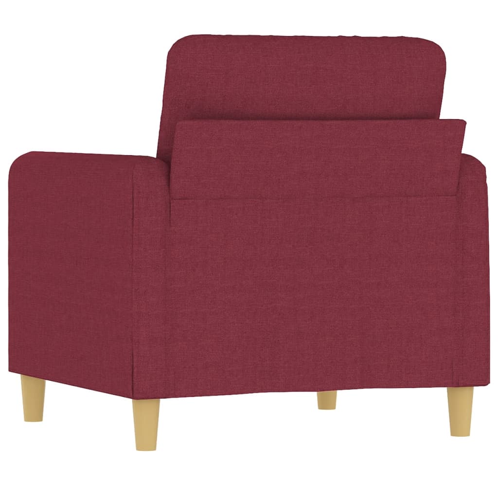 Poltrona Rosso Vino 60 Cm In Tessuto