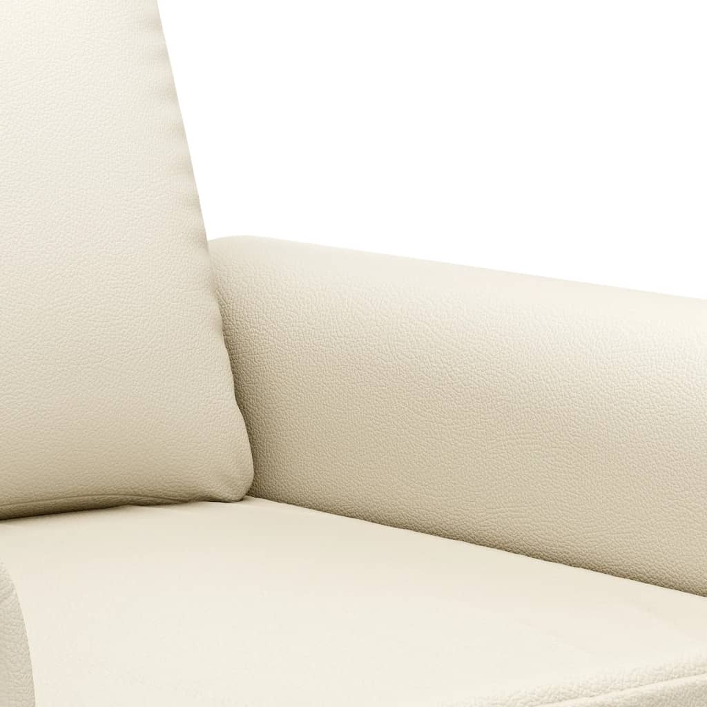 Poltrona Crema 60 Cm In Similpelle - Image 2