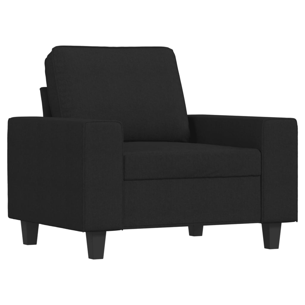 Poltrona Nera 60 Cm In Tessuto - Image 4