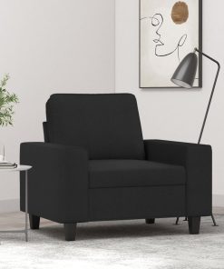Poltrona Nera 60 Cm In Tessuto