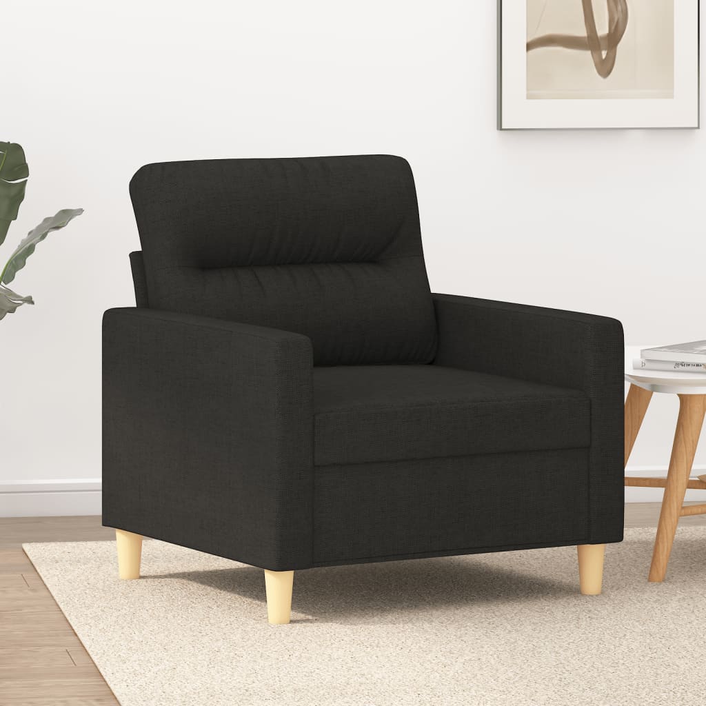 Poltrona Nera 60 Cm In Tessuto - Image 4