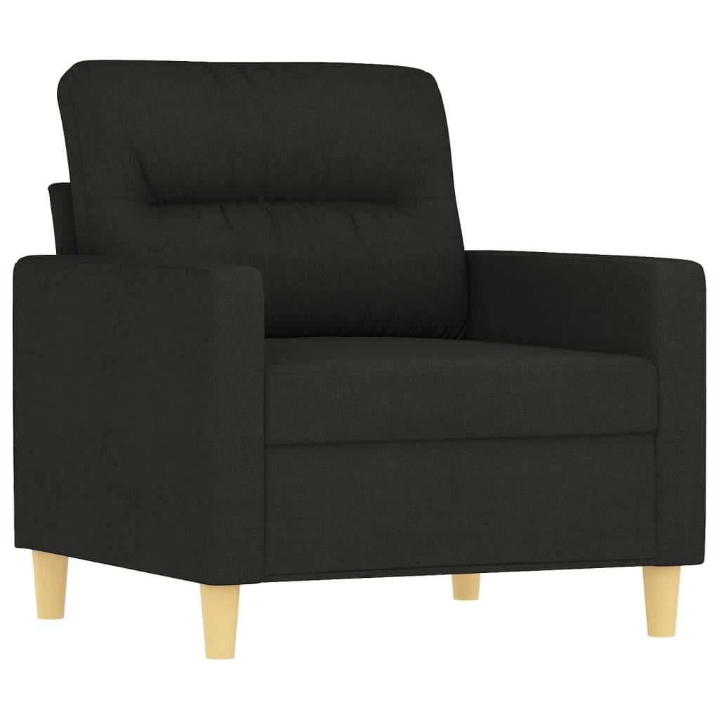 Poltrona Nera 60 Cm In Tessuto - Image 6