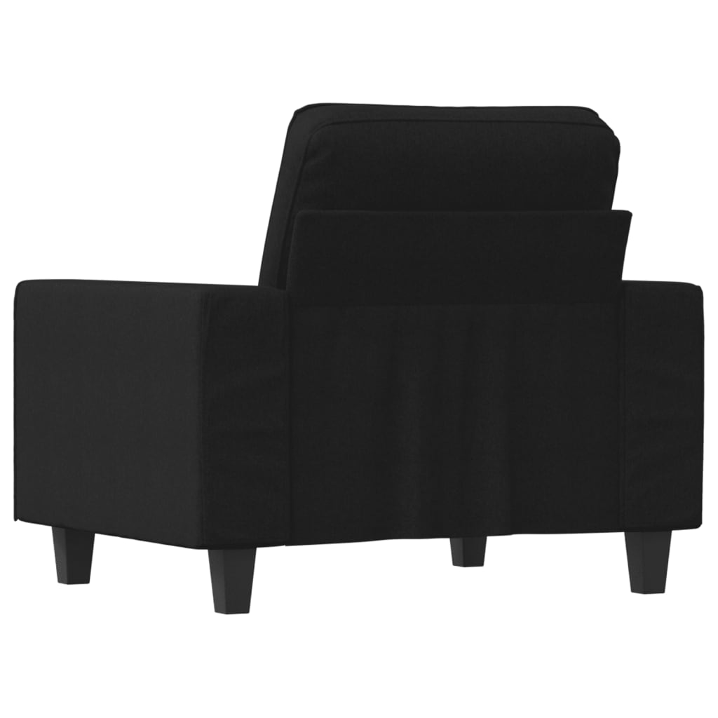Poltrona Nera 60 Cm In Tessuto - Image 3