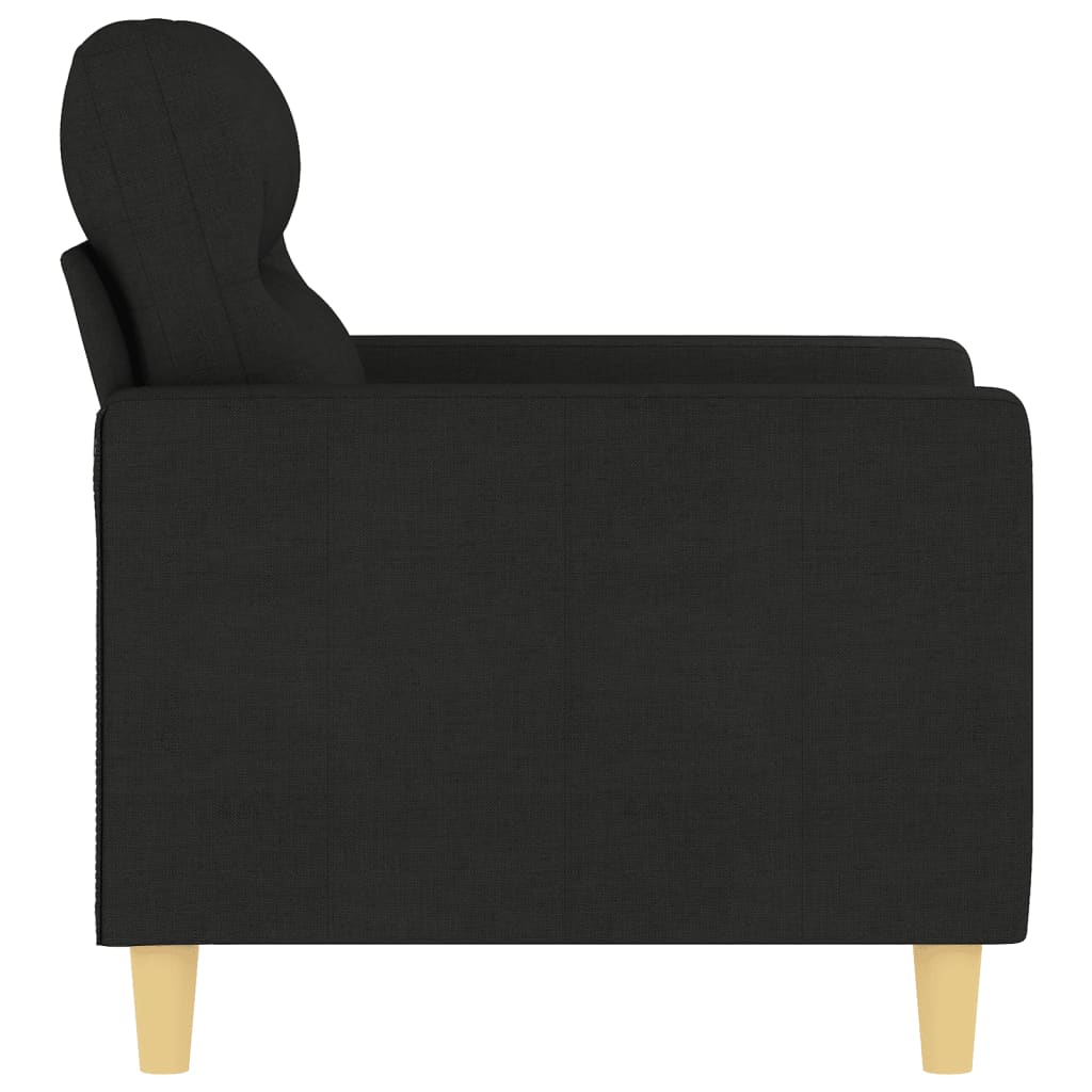 Poltrona Nera 60 Cm In Tessuto - Image 3