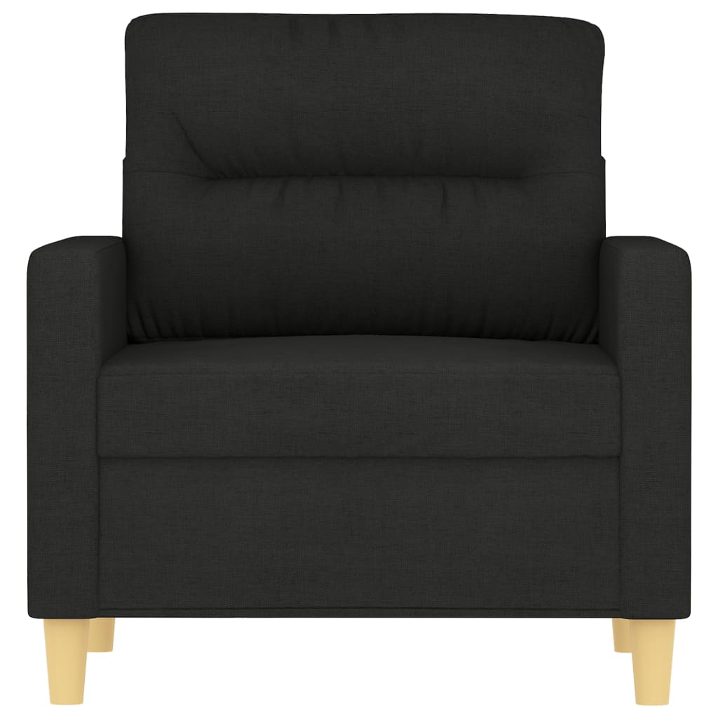 Poltrona Nera 60 Cm In Tessuto