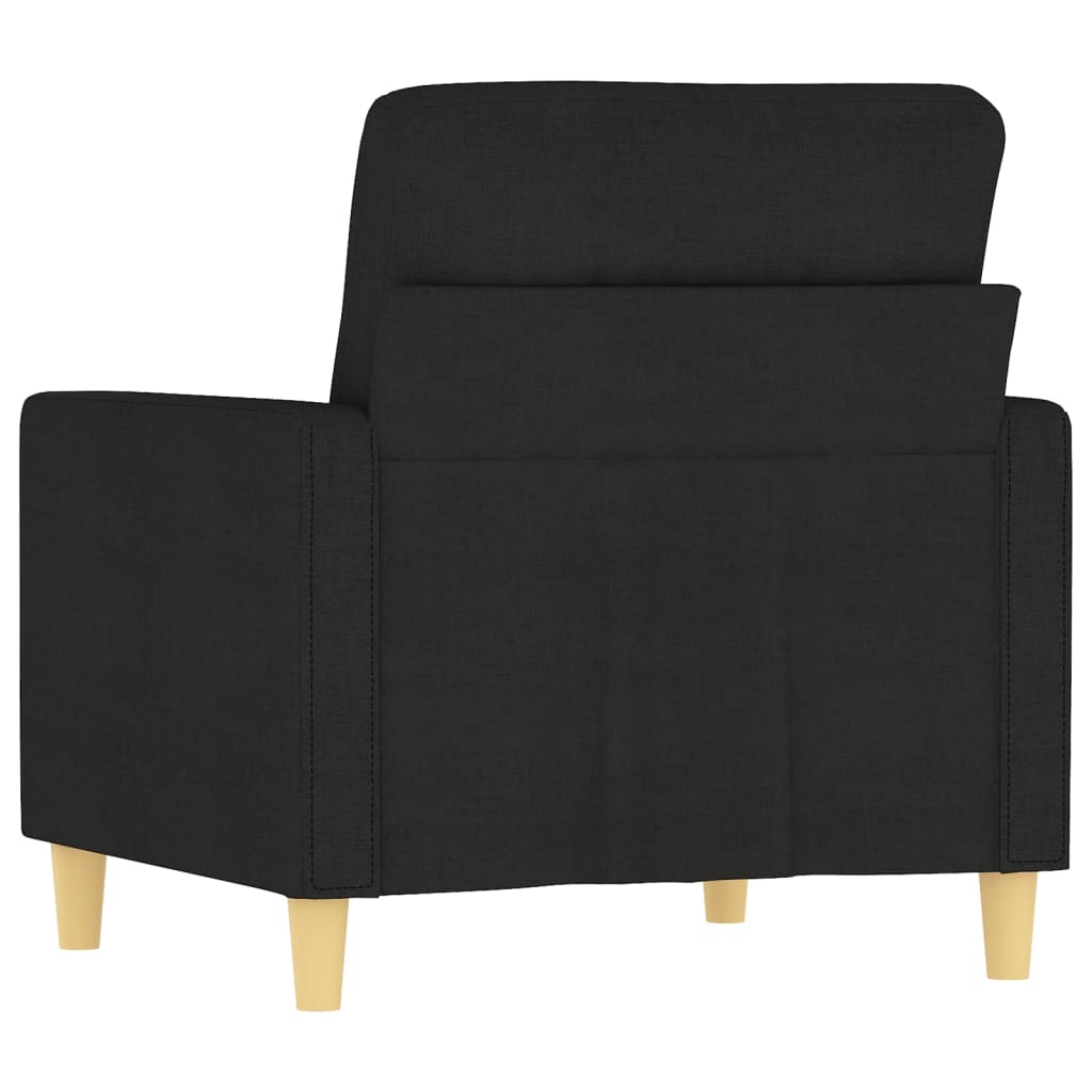 Poltrona Nera 60 Cm In Tessuto - Image 2