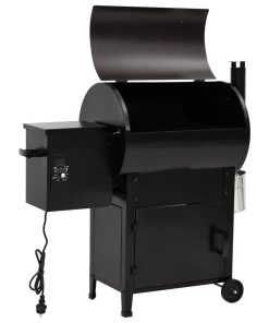 Griglia A Pellet Con Camino 104 Cm In Ferro Nero