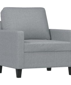 Poltrona Grigio Chiaro 60 Cm In Tessuto