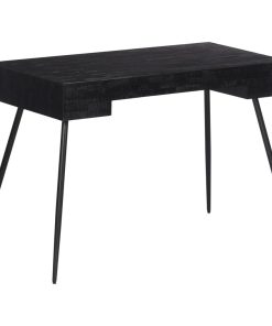 Scrivania 117x56,5x75 Cm In Teak Massello Di Recupero